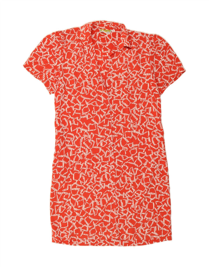 CACHAREL Womens Shirt Dress EU 46 XL Red Geometric Vintage Cacharel and Second-Hand Cacharel from Messina Hembry 