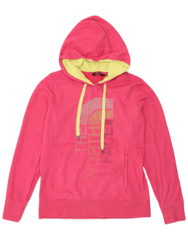 The North Face Grafisk hættetrøje til kvinder UK 14 Medium Pink Bomuld