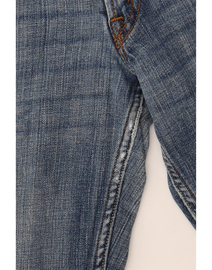 LEVI'S Womens 524 Super Low Skinny Jeans US 7 Medium W30 L31 Navy Blue Vintage Levi's and Second-Hand Levi's from Messina Hembry 