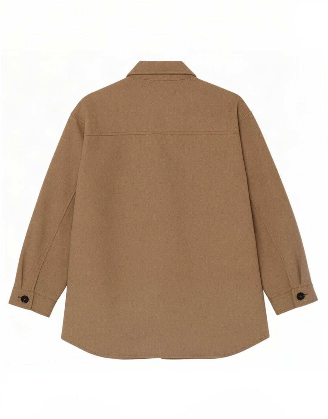 Zara Dame Shacket Oversized Jacket UK 10 Small Brown Polyester