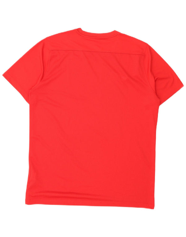 Nike Mens Dri Fit T-Shirt Top Medium Red Polyester