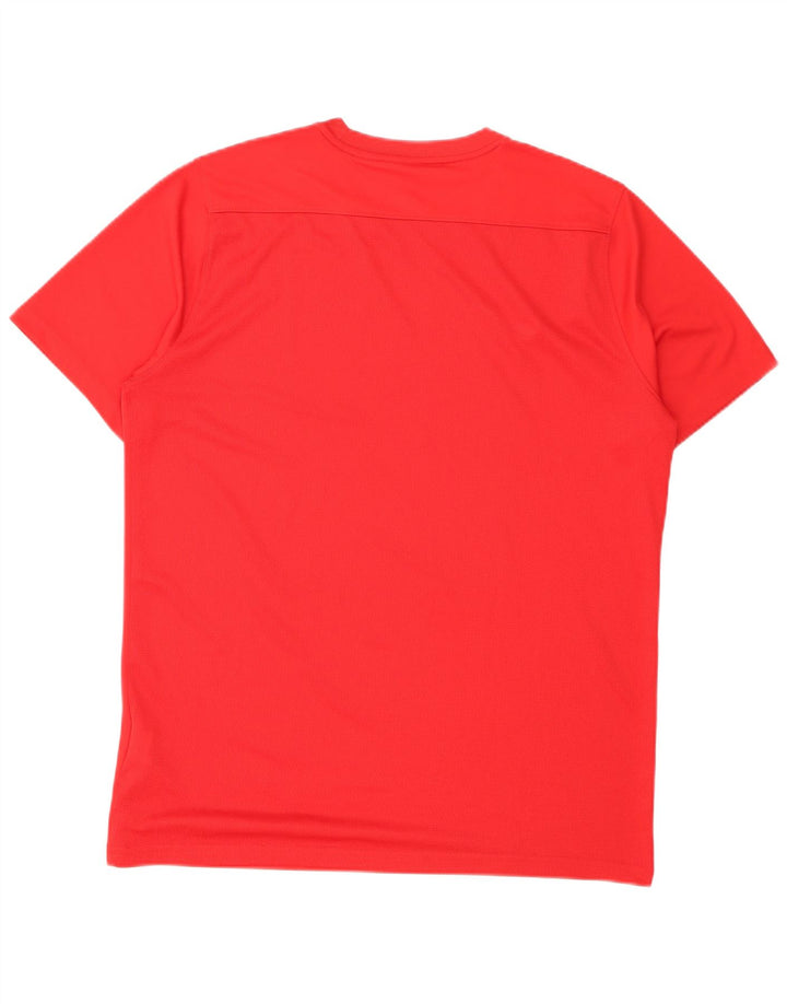 Nike Herre Dri Fit T-shirt Top Medium Rød Polyester