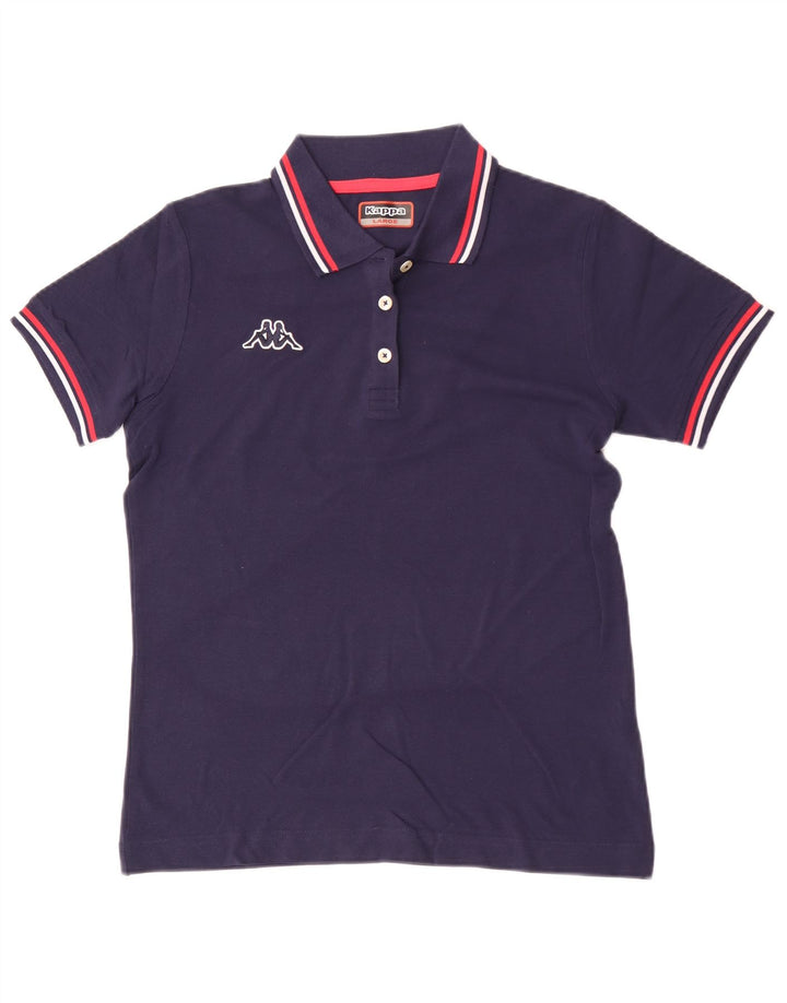 Kappa Dame Polo Shirt UK 14 Large Navy Blue
