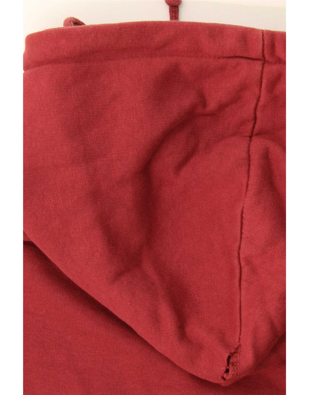 Pull & Bear Dame Oversized Crop Grafisk Hoodie Jumper UK 14 Medium Rød