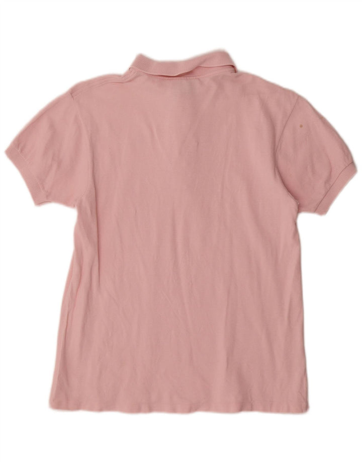 Lacoste Dame Polo Shirt Størrelse 42 Large Pink Bomuld