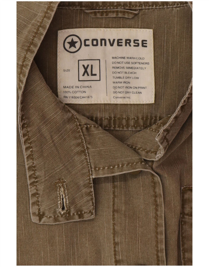 CONVERSE Utility-jakke til kvinder UK 18 XL Khaki Bomuld