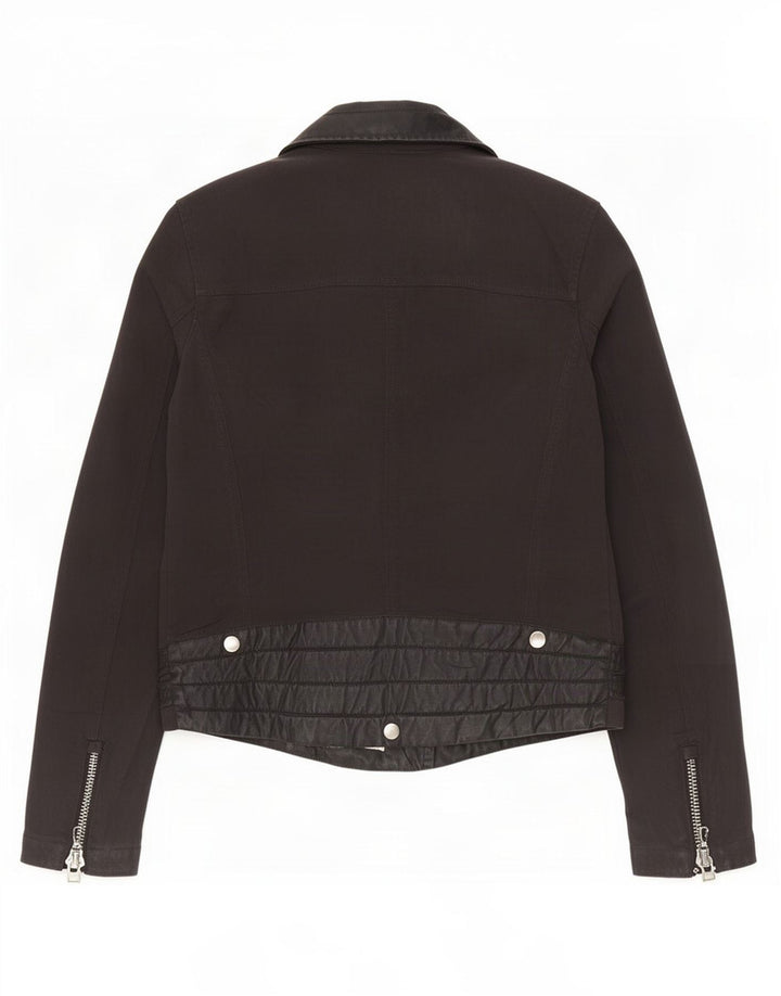 Colmar Dame Biker Jacket IT 42 Lille Sort Nylon