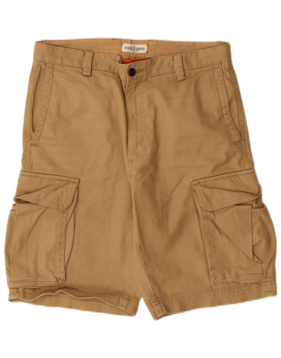 DOCKERS Herre Cargo Shorts W32 Medium Beige Bomuld