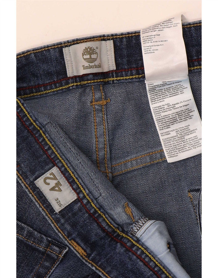 Timberland Straight Jeans til mænd W42 L32 blå bomuld
