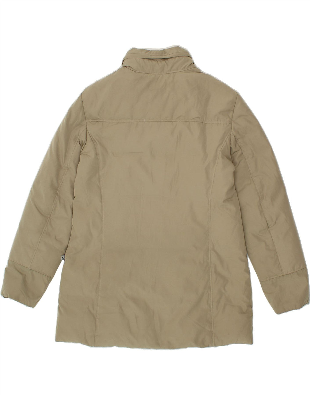 SERGIO TACCHINI Womens Hooded Padded Coat IT 48 XL Beige Vintage Sergio Tacchini and Second-Hand Sergio Tacchini from Messina Hembry 