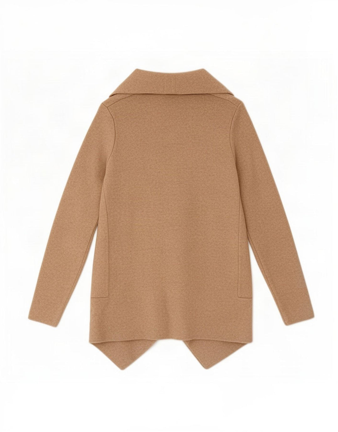 Zara Dame Asymmetrisk Åben Cardigan Sweater UK 10 Small Beige