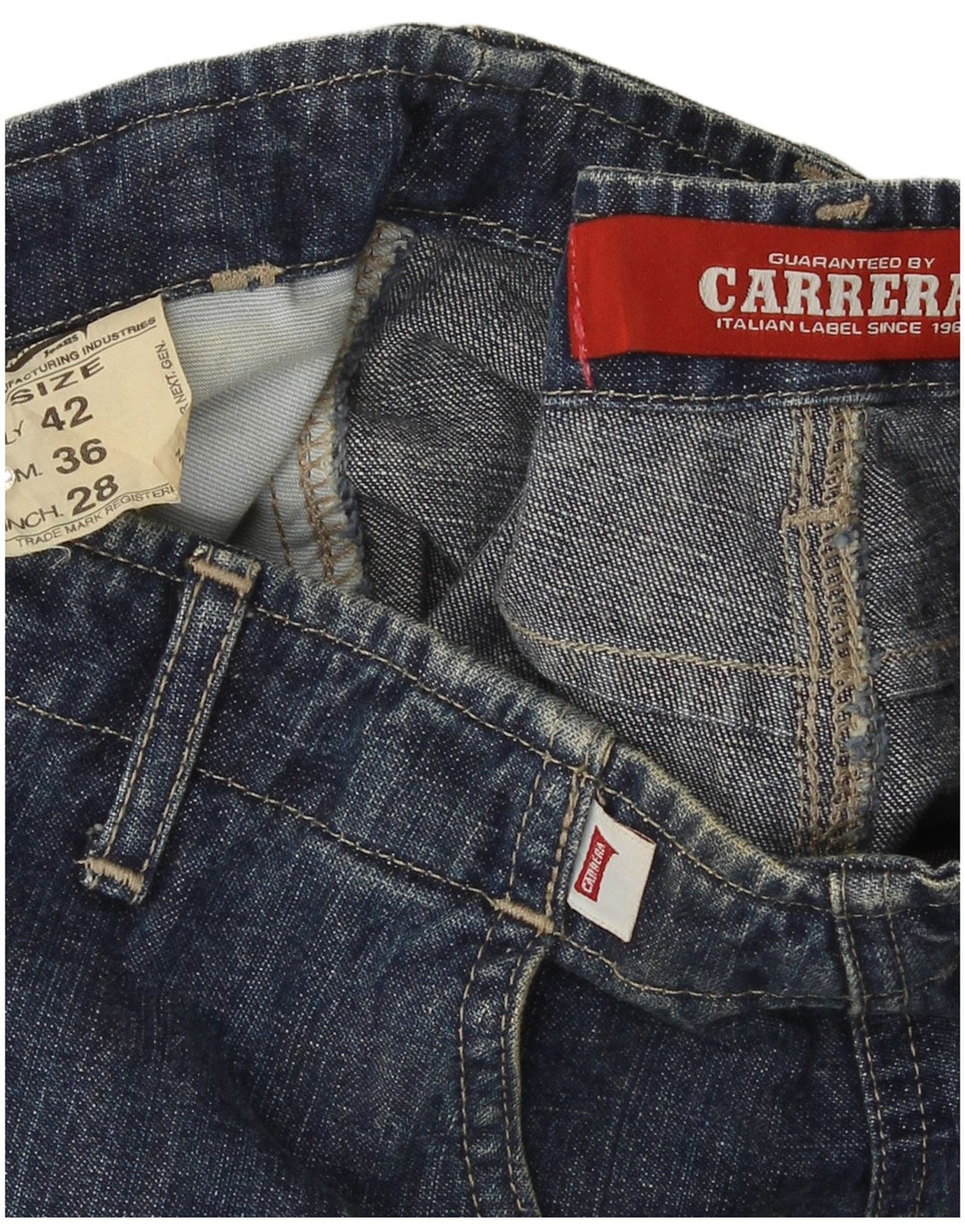Carrera denimnederdel til kvinder W28 Medium marineblå bomuld