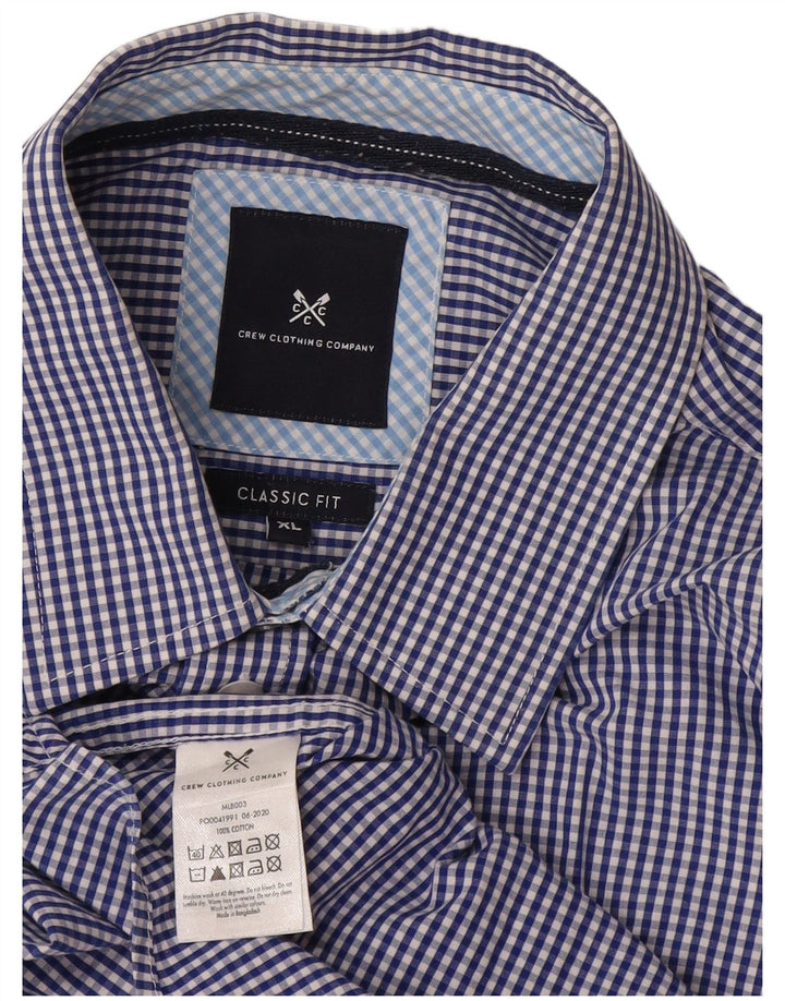 J. Crew Herre Classic Fit skjorte XL Blue Gingham Cotton
