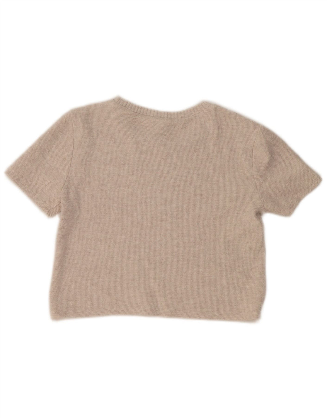 Zara Dame Bluse Top UK 12 Medium Beige