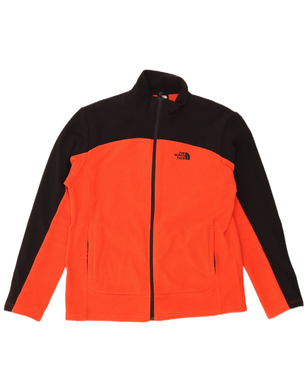 THE NORTH FACE Fleecejakke til mænd UK 38 Medium Orange Colourblock