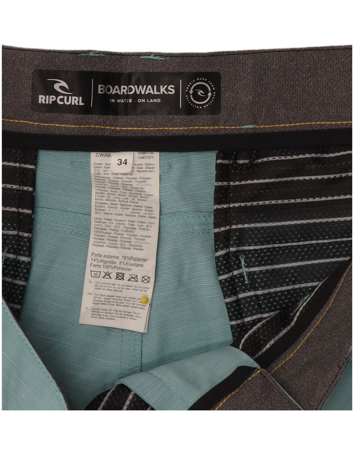 Rip Curl Herre Chino Shorts W34 Large Blue Flecked Polyester