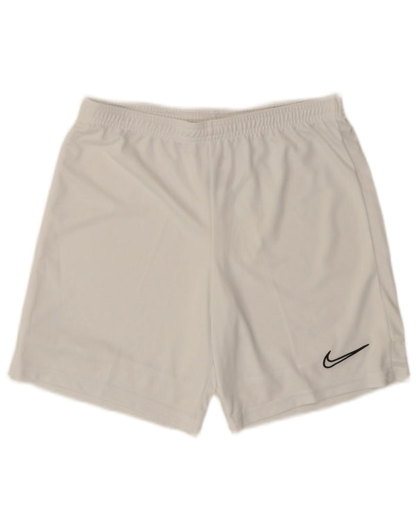NIKE Mens Dri Fit Sport Shorts Medium  White Polyester
