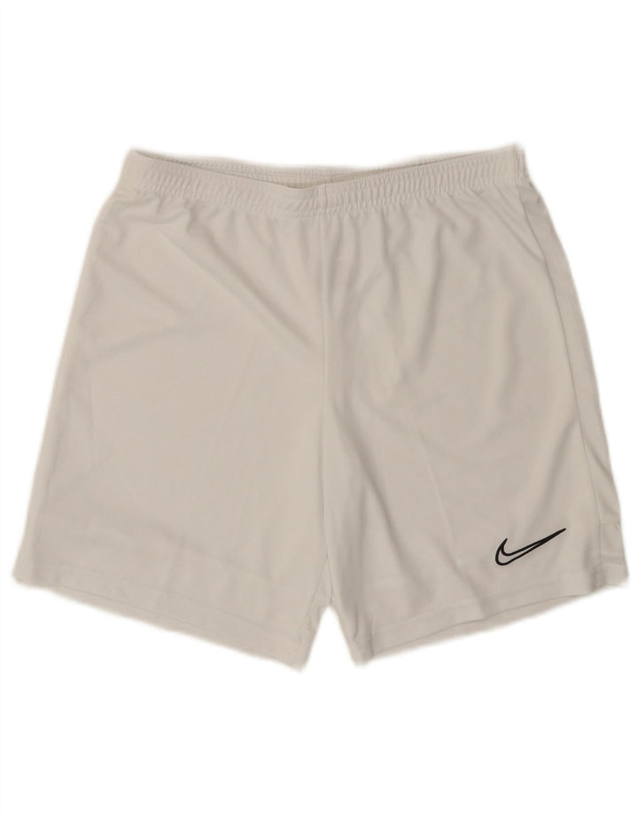 NIKE Dri Fit sportsshorts til mænd mellem hvid polyester