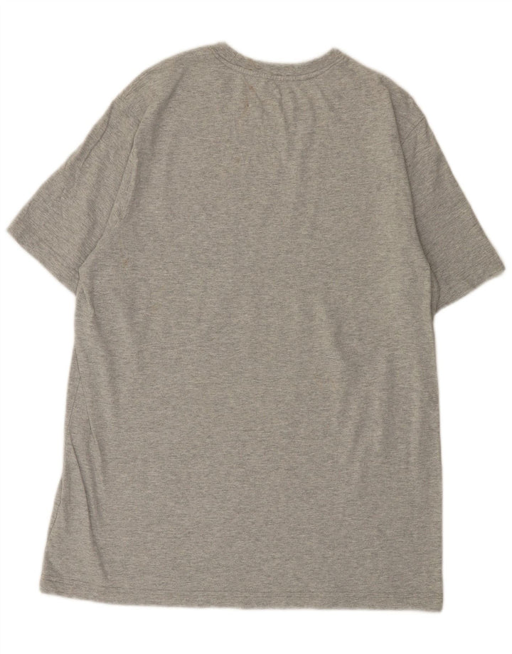 Champion Herre grafisk T-shirt Top Stor grå flækket bomuld