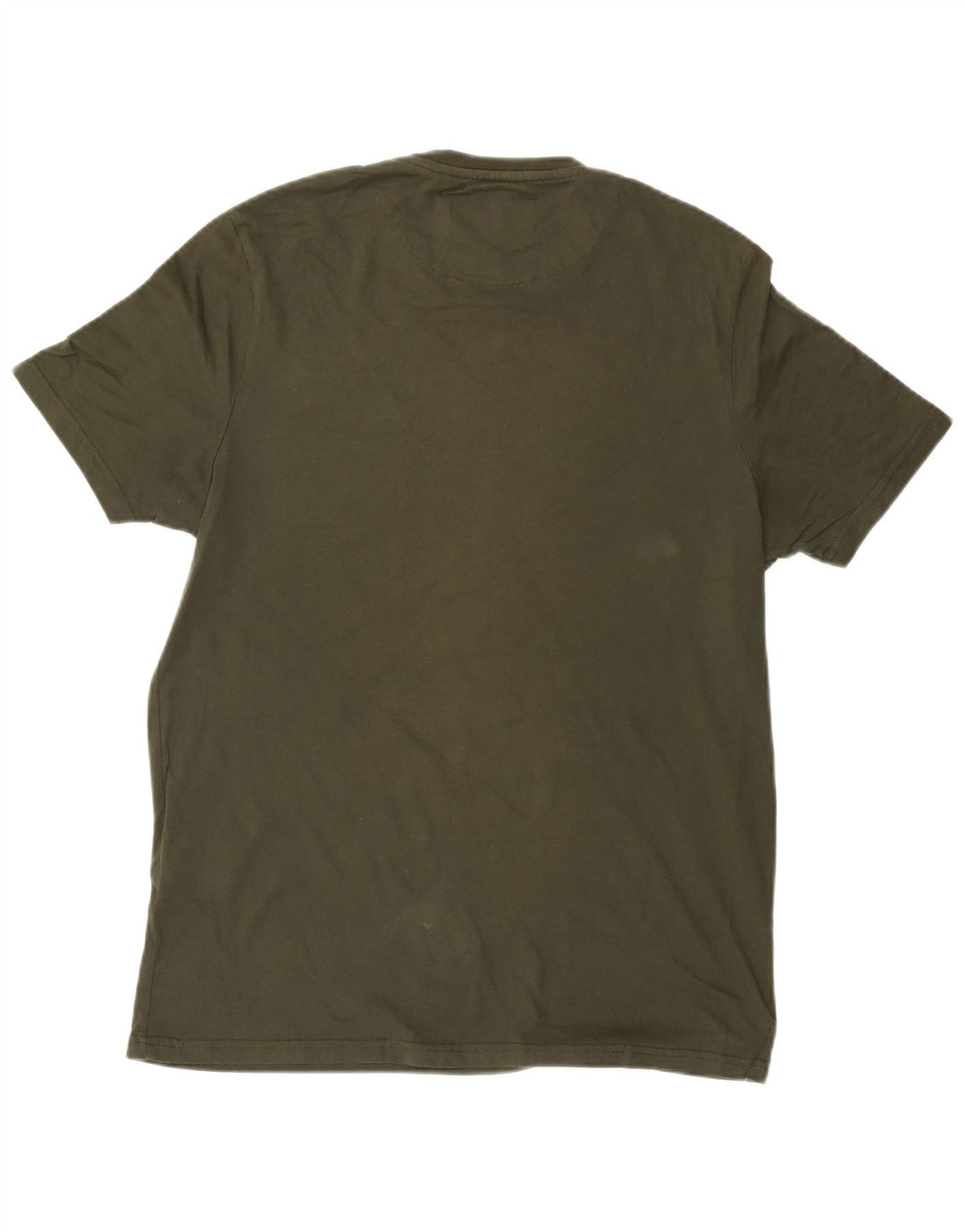 LYLE & SCOTT Herre T-shirt Top Stor Khaki Colourblock Bomuld