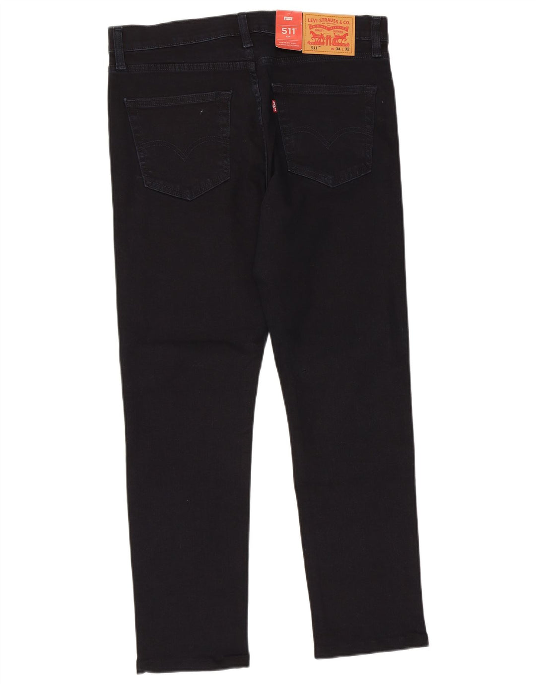 Levi's Dame 511 Slim Jeans W34 L28 Marineblå Bomuld