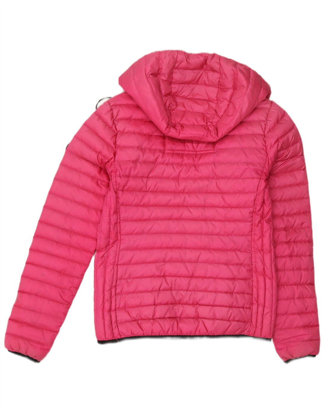 Superdry Polstret hættejakke til kvinder UK 10 Small Pink Nylon