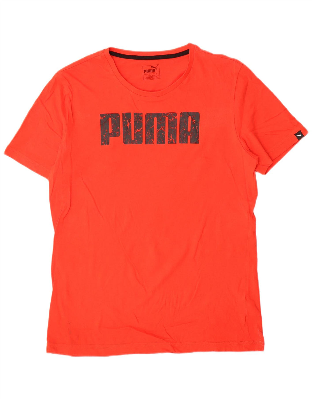 Puma Herre grafisk T-shirt Top Medium Rød Bomuld