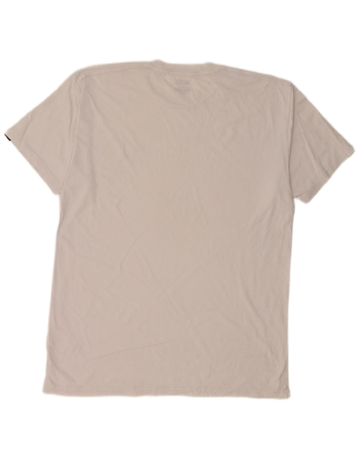 VANS Herre Classic Fit T-Shirt Top Stor Hvid Bomuld