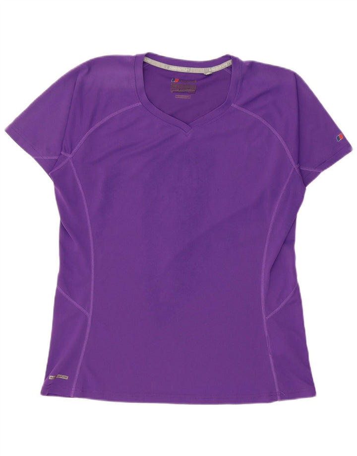Berghaus Dame T-Shirt Top Stor Lilla Polyester