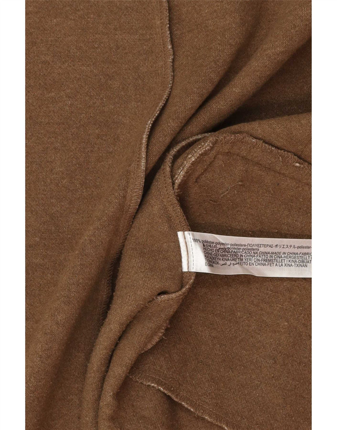 Zara Dame Dobbeltradet Utility Gilet UK 12 Medium Beige Polyester