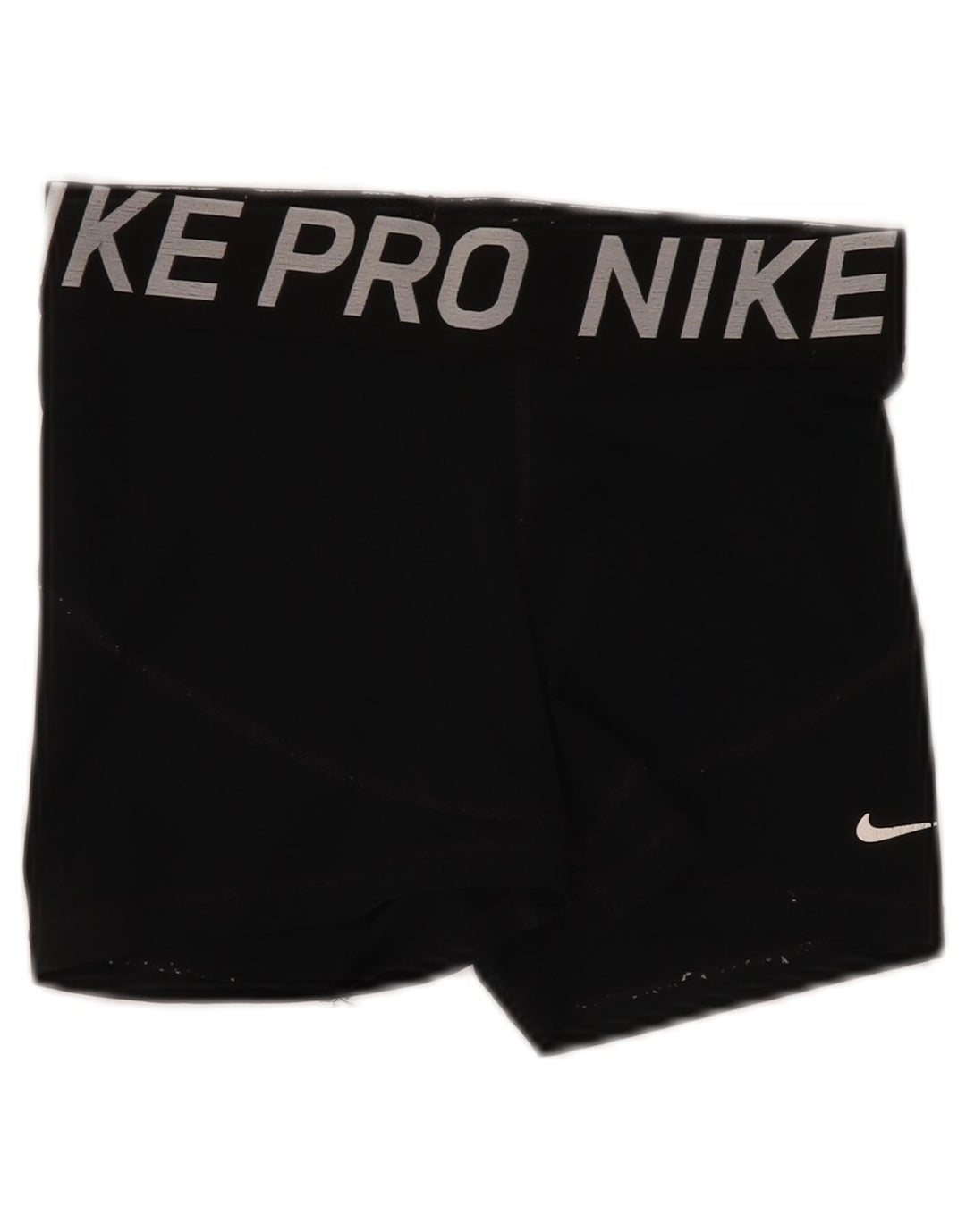 Nike Dame Dri Fit grafiske sportsshorts UK 12 Medium Sort