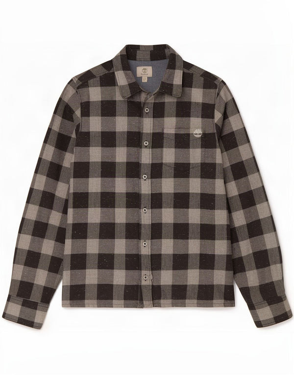 Timberland drenge flannel skjorte 13-14 år lille grå Gingham bomuld