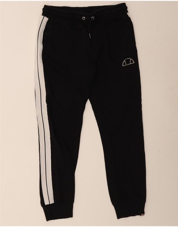 Ellesse Herre træningsdragt Bukser Joggers Large Black Colourblock Bomuld