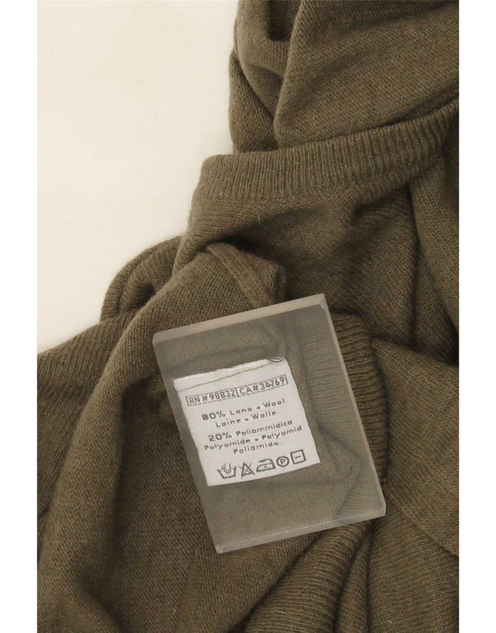 Kappa Herre Crew Neck Jumper Sweater 3XL Khaki Wool