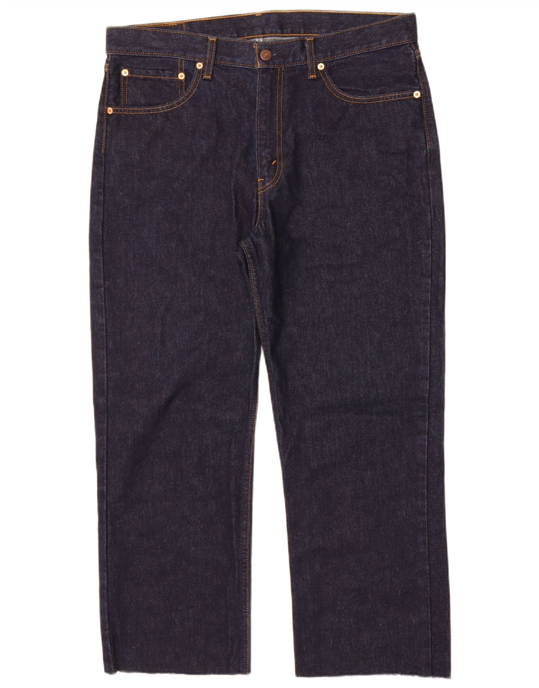 Levi's Herre 751 Cropped Jeans W36 L26 Marineblå Bomuld