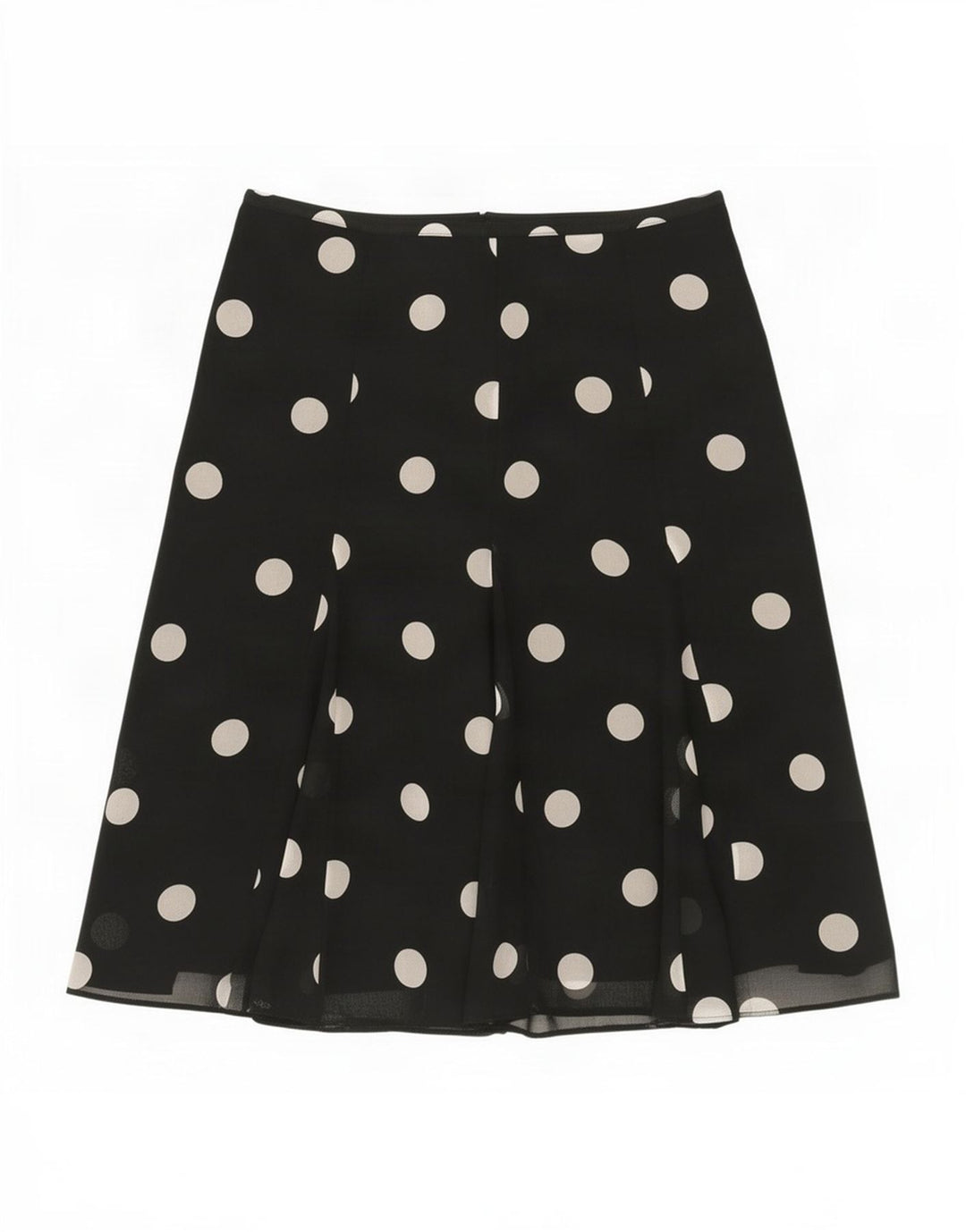 Marks & Spencer A-line nederdel til kvinder UK 12 Medium W30 Black Polka Dot