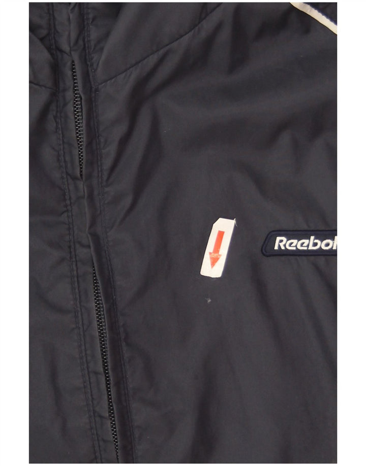 Reebok Regnjakke til mænd UK 40 Stor marineblå nylon
