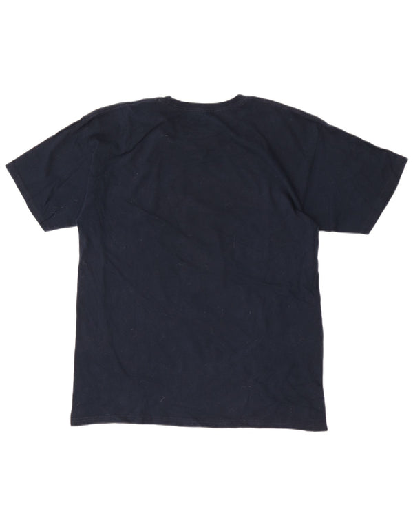 Hard Rock Cafe Herre Santo Domingo Grafisk T-Shirt Top Stor Marineblå