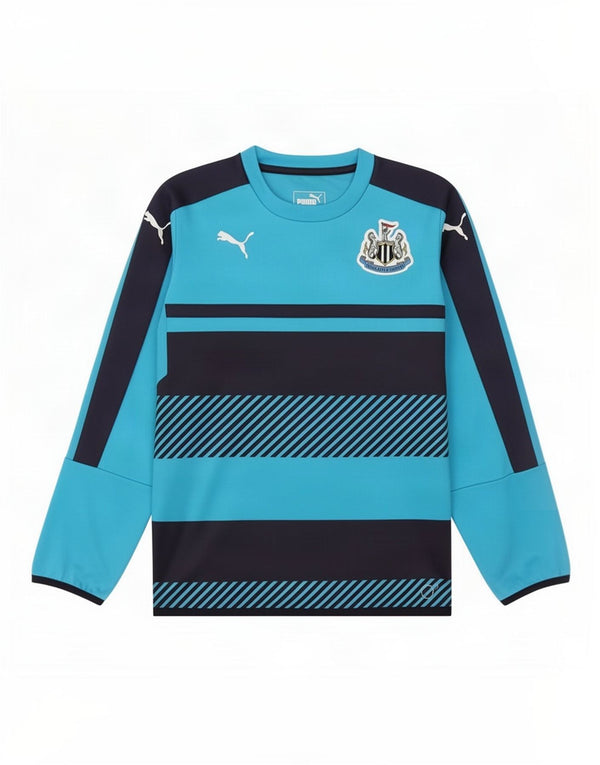 Puma Boys Newcastle United Grafisk Top Langærmet 11-12 År Blå