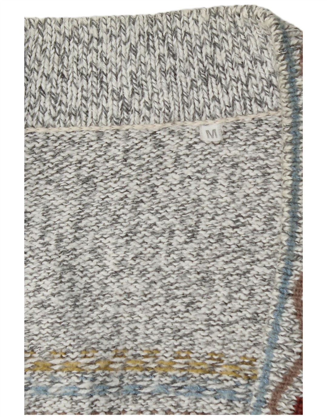 VINTAGE Herre cardigan sweater Medium Grey Fair Isle