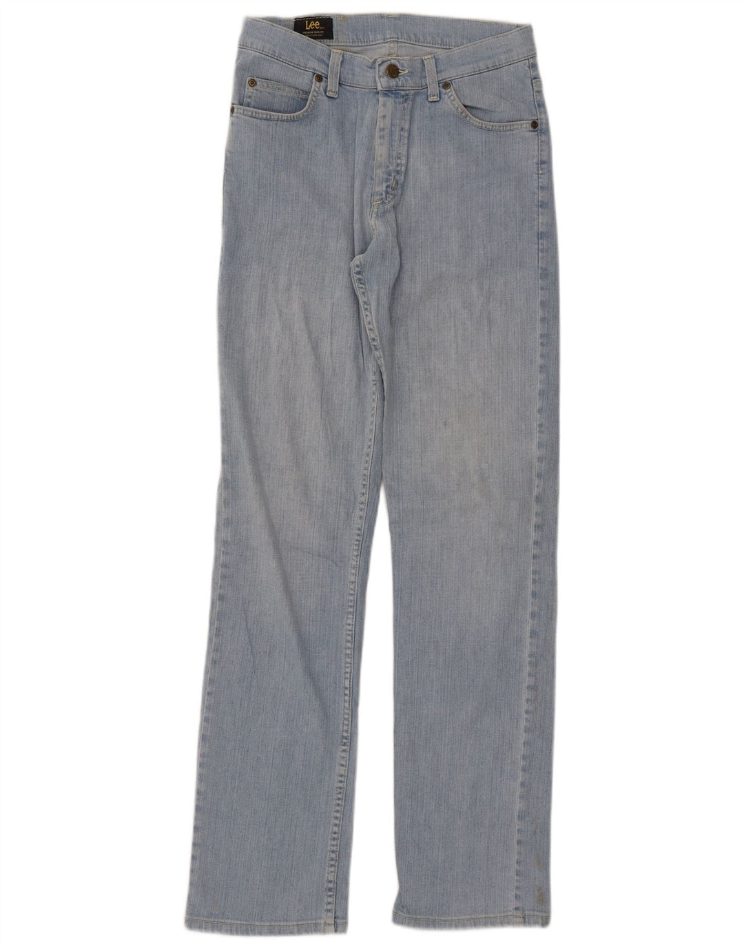LEE Herre Brooklyn Straight Jeans W30 L34 Blå Bomuld