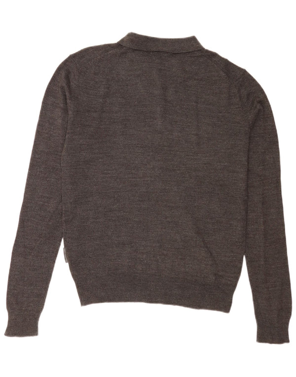 French Connection Herre Polo Neck Jumper Sweater XS Grå Akryl