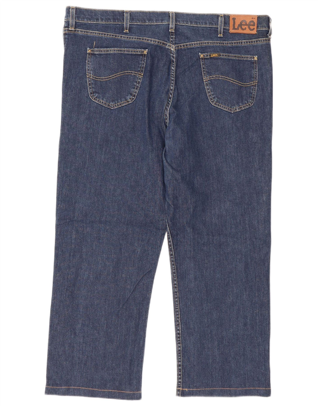 Lee Mens Brooklyn Cropped Jeans W44 L27 Marineblå Bomuld