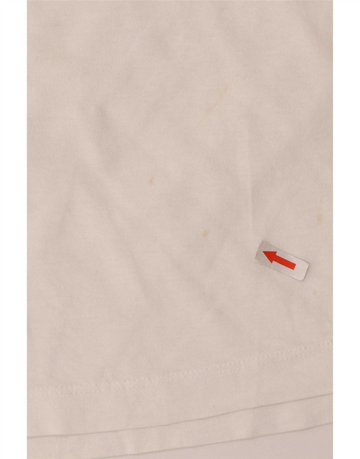 Trussardi Herre Grafisk T-Shirt Top 2XL Hvid Bomuld