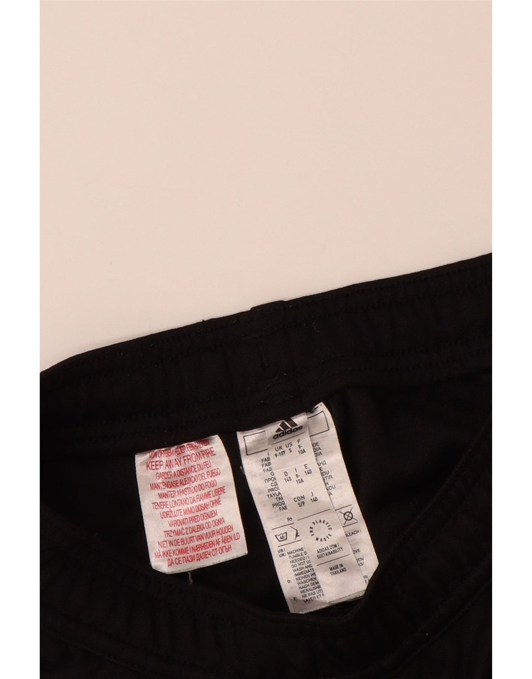ADIDAS Aeroready træningsdragt bukser til drenge 9-10 år sort polyester