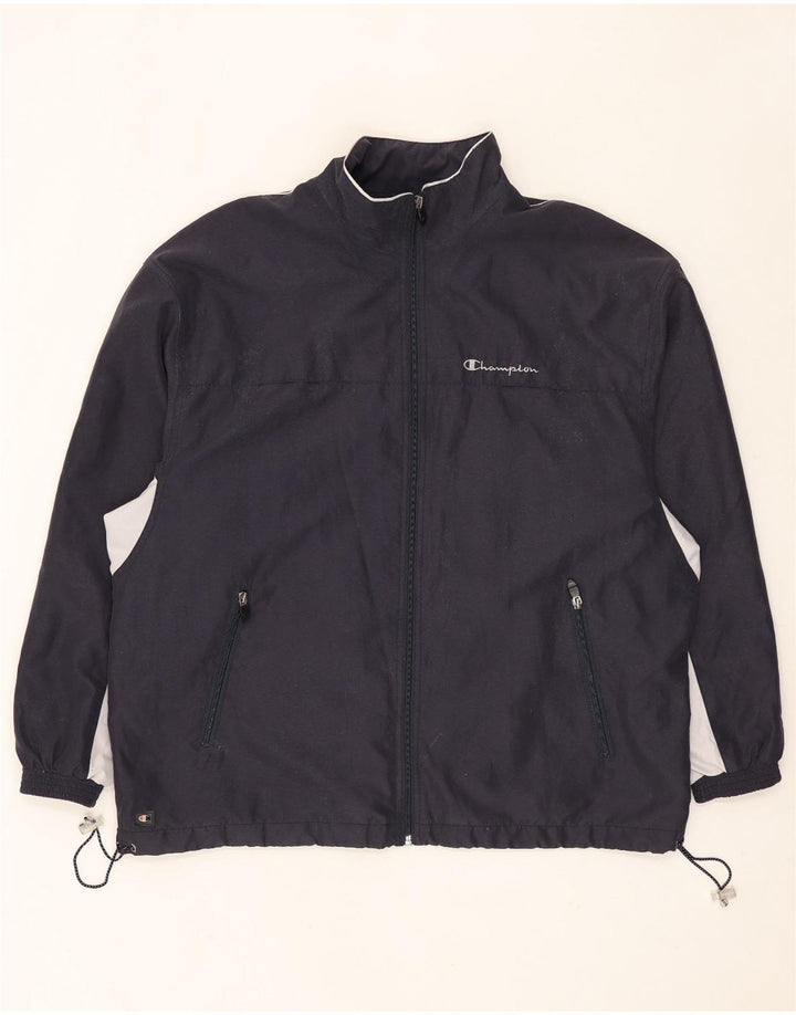 Champion Herre træningsdragt Topjakke Stor marineblå Colourblock Polyester