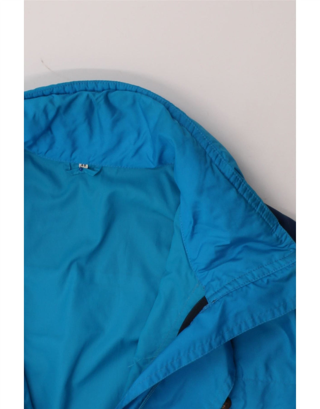 VINTAGE Mens Loose Fit Utility Jacket IT 48 Medium Blue Colourblock Vintage Vintage and Second-Hand Vintage from Messina Hembry 