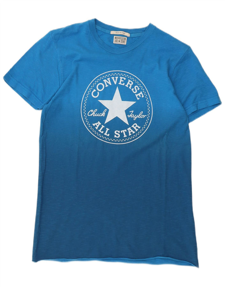 Converse Herre Chuck Taylor Grafisk T-Shirt Top Lille Blå Bomuld