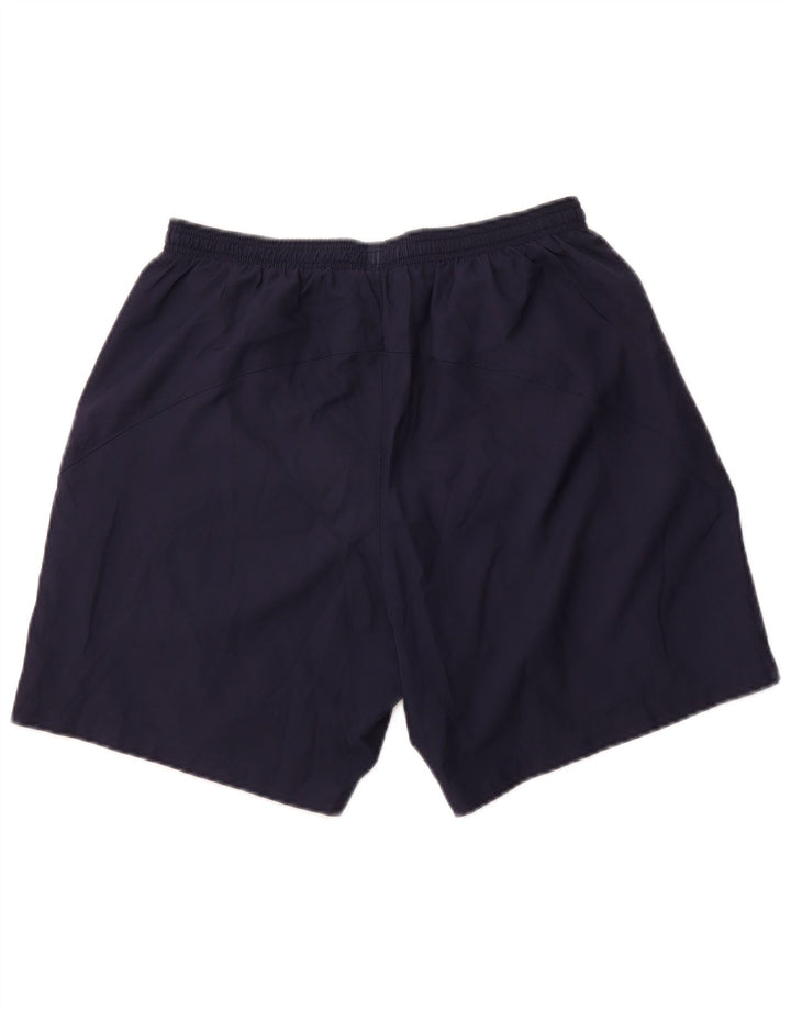 UMBRO Mens Sport Shorts Large  Navy Blue Colourblock Polyester