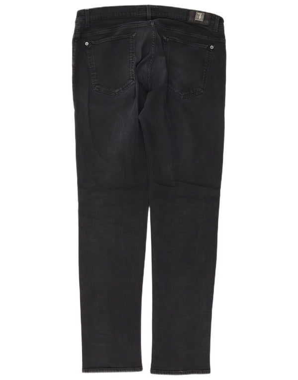 Trussardi Herre Slim Jeans W36 L34 Sort Bomuld